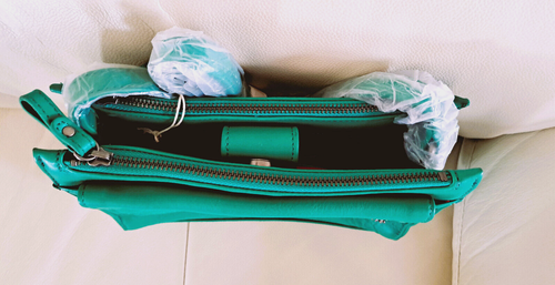 Nat & Nin - Pouch Bag Bianca - Leather - Green Mojito - Picture 4 of 10
