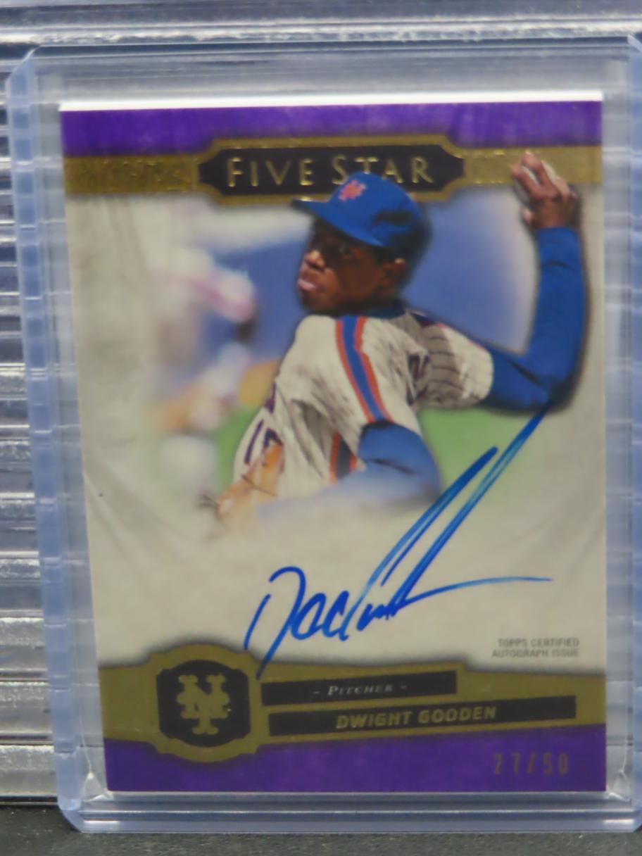 2021 Topps Five Star Dwight Gooden Autographs Purple Auto #27/50 New York Mets