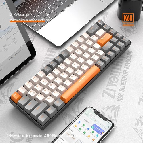 60% Wireless Mechanical Keyboard Bluetooth Dual Mode Hot-Swappable Mini 68-Key - Picture 12 of 25