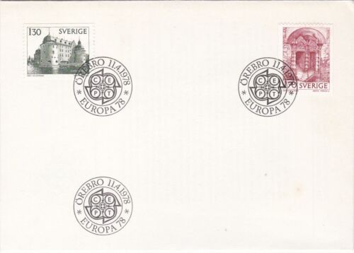 1978 Sweden FDC cover EUROPA CEPT