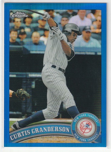 2011 TOPPS CHROME REFRACTOR BLUE BLACK UPICK GRANDERSON WEEKS HAMILTON ICHIRO - Picture 12 of 16