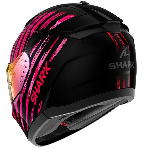 Shark Ridill 2 Assya Ladies Motorcycle Motorbike Full Face Helmet Black Pink KVV - Picture 4 of 5