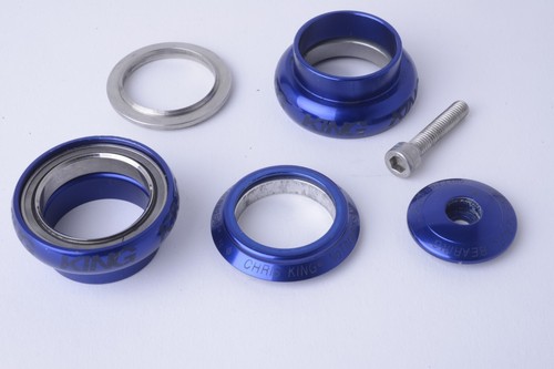 Chris King 1 1/8" NoThreadSet Dark Metallic Blue Headset (Q305) - Picture 6 of 17