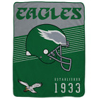 Philadelphia Eagles Nfl Throwback 60" x 80" Plush Throw Blanket Pegasus Sports