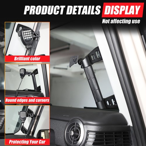 Alloy A Pillar Grab Handle With Walkie-Talkie Bracket For Ineos Grenadier 2020+ - Picture 12 of 13