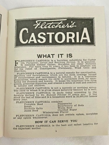Libro de bebé Fletcher's Castoria años 20 - Imagen 4 de 5