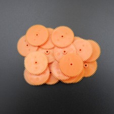 20Pcs 0.5M 50T Plastic Spindle Spur Gear Bore Aperture 2MM 1.95MM 50 Teeth Soft