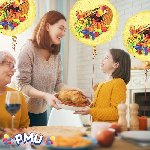 Globos de Acción de Gracias PMU lámina de Mylar de 18 pulgadas - Imagen 25 de 29