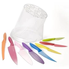 New Kai/Shun Pure Komachi 2 II Knife Block Set Chef Santoku Bread Tomato Paring