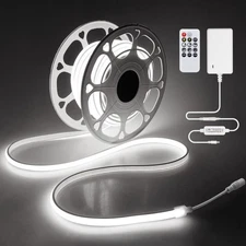Outdoor LED Light Strips With Remote 32 8 Ft 24V LED Cob Light Strip 6000K Da...