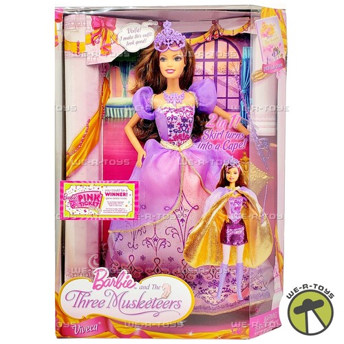 Barbie und die drei Musketiere Viveca Puppe 2008 Mattel P6157 - Bild 1 von 8