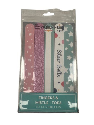 The Crème Shop Fingers & Mistle-Toes Nail File Set - 5 Pack - Picture 1 of 2