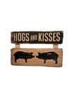 The Spring Shop Hogs And Kisses Sign Farmhouse Decor Shabby Chic