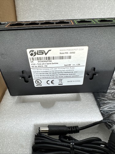 Nuovissimo switch Ethernet 4 porte BV-Tech POE-SW502 - Foto 5 di 15