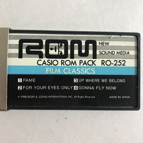 Casio Rom Pack RO-252 Film Classics - new sound media Retro Vintage tested - Picture 2 of 5