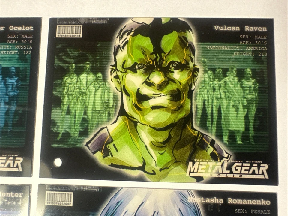 1998 Konami Metal Gear Solid Trading Cards - 6x Face Cards Bundle (Chicken) - Image 4 of 4