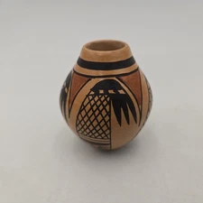Carla Nampeyo Native American Small Pottery Vase | Hopi Potter
