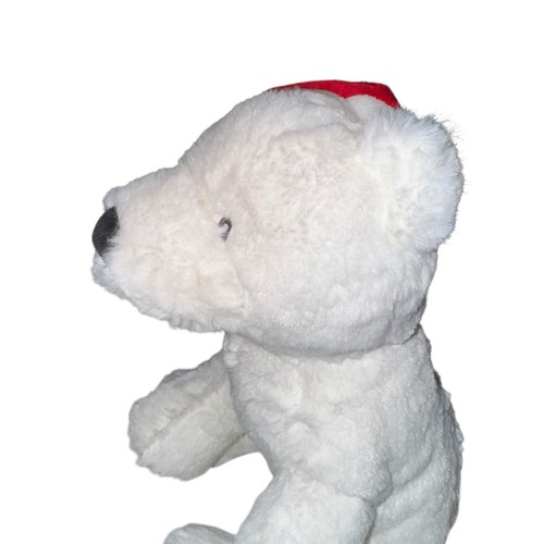GUND Eisbär Plüschtier Stofftier Spielzeug bestickte Augen Hut Pellets Urlaub - Bild 7 von 11