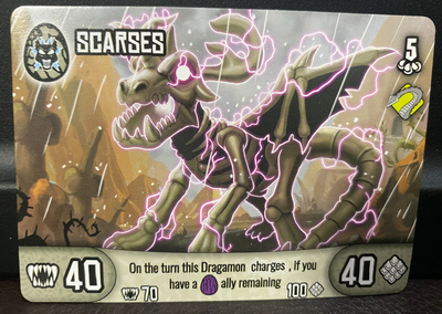 Dragamonz Skarses Figure Matching Card #251 Dragon Mystic Super