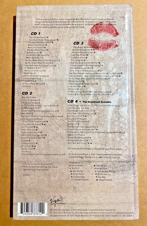 CULTURE CLUB Box Set, 4 CDs + Booklet, 2002, Boy George, 80s Pop, Promo cut - image 2 of 4