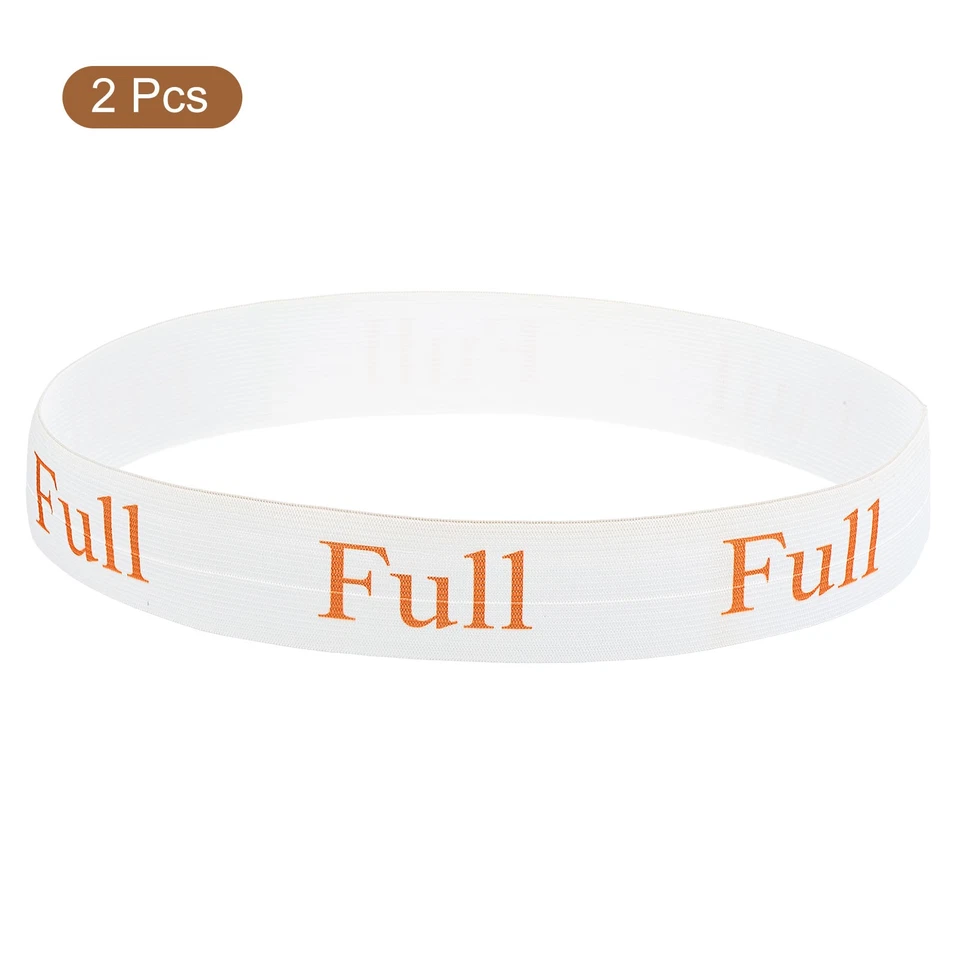 2 Stück Bettlaken Organizer Bänder 325x38mm Aufbewahrungsbänder, Weiß/Orange (VOLL) - Bild 3 von 4