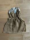 Vintage Barbie Ariel Gold Coverup Dress Mattel Hong Kong 1960s 11in Doll Clothes