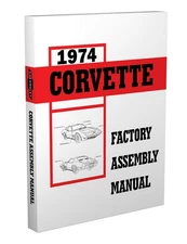 1974 Corvette Factory Assembly Manual Bound 74 Exploded views Chevrolet Chevy