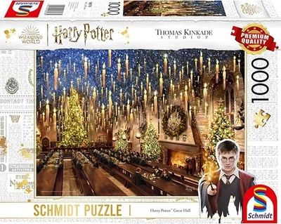 Thomas Kinkade, Wizarding World, Harry Potter, Great Hall Schmidt Spiele Puzzle