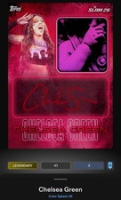 WWE Topps Slam Color Splash DIGITAL Chelsea Green Legendary Red 5 CC