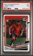 Lamine Yamal 2023-24 Donruss FIFA Rated Rookie Card RC #54 PSA 7 Optic Spain