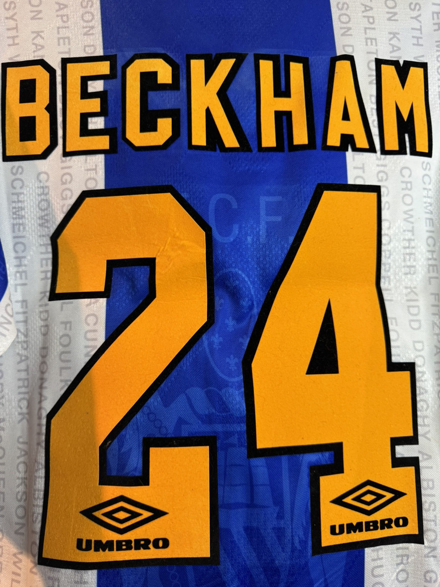 MANCHESTER UNITED THIRD KIT 94-96 BECKHAM #24 UMBRO BNWT [XL MANCHESTER UNITED THIRD KIT 94-96 BECKHAM #24 UMBRO BNWT [XL