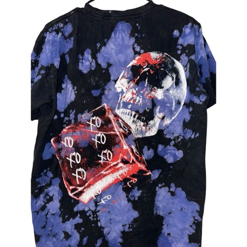 The Weeknd XO After Hours Tie Dye Grafik T-Shirt Lila Schwarz Herren - Bild 3 von 5