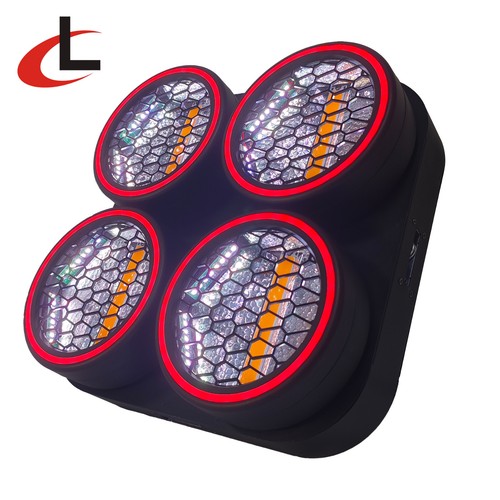2X200W RGBW LED Luz de Escenario 4 Ojos Retro Matriz Audiencia Ciego Escenario Foco - Imagen 3 de 8