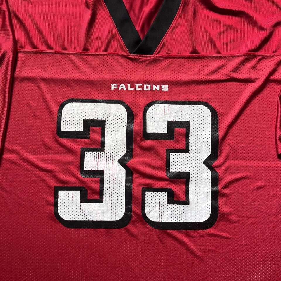 Camiseta deportiva Y2K Reebok Atlanta Falcons para hombre 2XL roja NFL fútbol Michael Turner 33 Foto 3 de 4