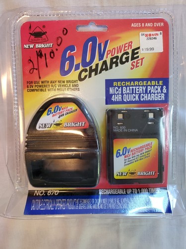 Neuer heller 6,0 V wiederaufladbarer NiCd-Akkupack und Ladegerät Nr. 670