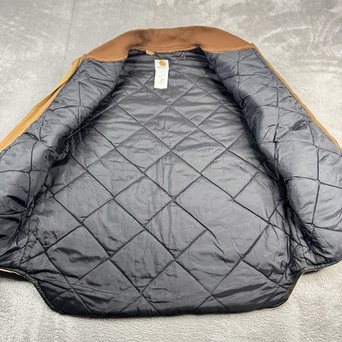 Carhartt V01 BRN Herren XL* Arctic Quilt Lined Weste Duck Canvas Jacke Braun - Bild 13 von 19