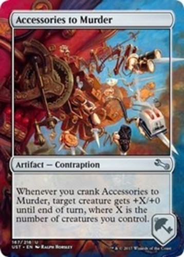 4x Accessories to Murder MTG Unstable NM Magic Regular - Picture 1 of 1