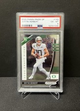 JUSTIN HERBERT 2020 PANINI PRIZM DRAFT PICKS #102 ROOKIE CARD CHARGERS PSA 6