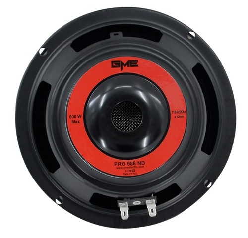 Pair Neodymium GME PRO-688ND 165mm 6.5" 600w V.C. Mid Woofers 38mm 103db FRONT