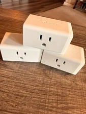 (3 Pack) TP-Link Kasa Matter Smart Wi-Fi Mini Plug With Energy Monitoring KP125M