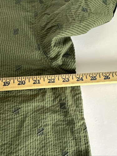 Undefeated Shirt Baseball Jersey UNDFT Embroidered Olive Green Men’s Size L - Picture 6 of 9