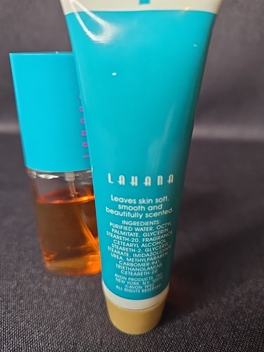 Avon Lahana Lot Of 2 Vintage 1992 Cologne Spray & Lotion Old Stock See Listing - Picture 4 of 8