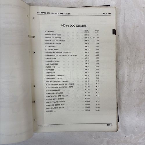 Lista de piezas de carrocería y servicio mecánico Austin Healey Sprite MK I MK II, Midget MK I - Imagen 7 de 24