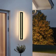 LED Wall Light Sconce Outdoor Modern Lamp Exterior Lights Long Strip Waterproof