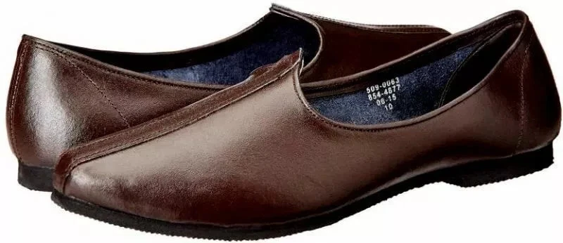 MENS INDIAN PUNJABI BATA JALSA LEATHER SHOES LOAFER BLACK BROWN FREE SHIPPING - Image 4 of 4
