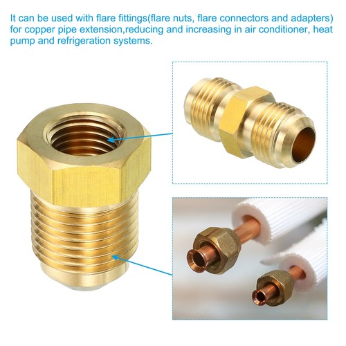 3/4" Female Flare x 5/8" Male Flare Connector Brass Adapter Reducing - Picture 6 of 8
