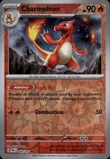 Charmeleon - Reverse Holo Uncommon SV: Paldean Fates 008/091 NM