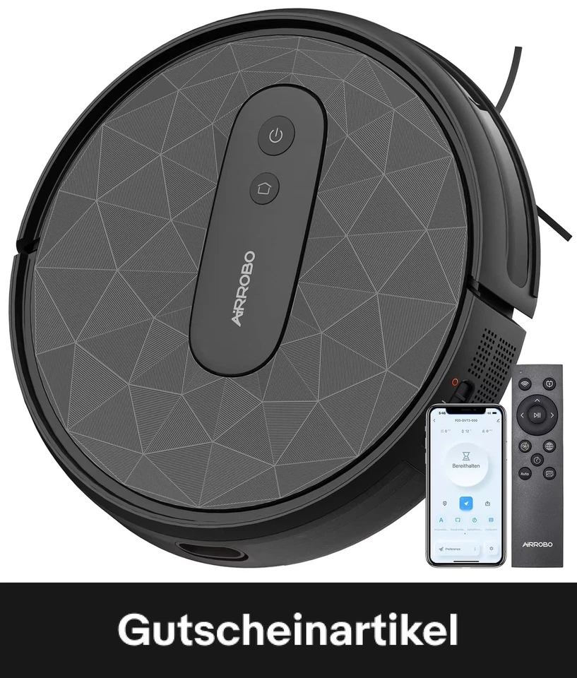AIRROBO P20 Saugroboter mit 2800 Pa Saugkraft, App-Steuerung, 120 Min Laufzeit