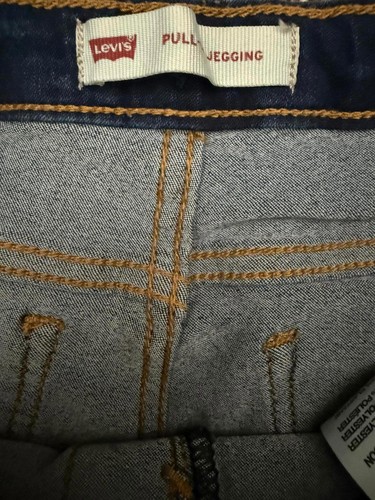 Levi's Girls Denim Jeans Jegging Size 12 Blue Pockets Stretch Cotton Polyester - Picture 7 of 7