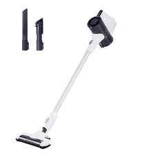AMAZON BASICS CORDLESS VACUUM CLEANER FOR CARPET AND HARDWOOD - WHITE